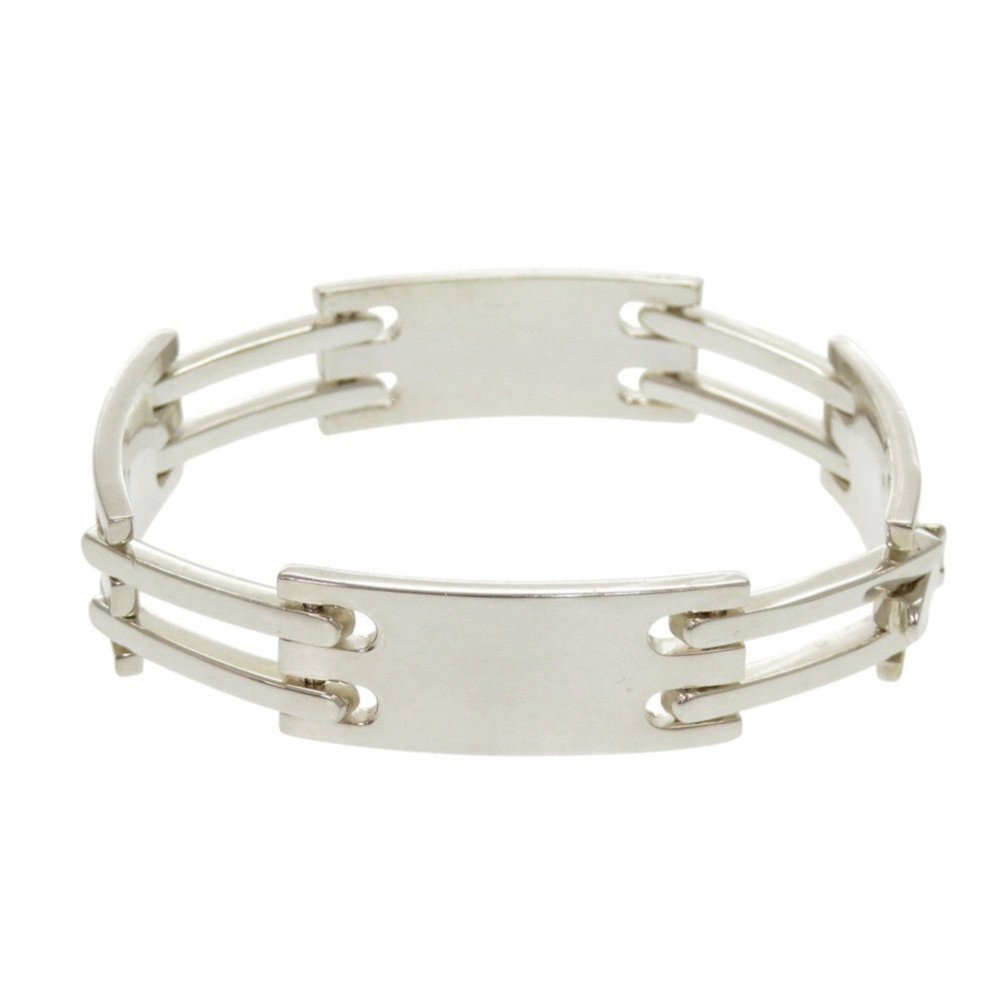 Gucci logo plate silver 925 bracelet 0516GUCCI - Picture 2 of 9